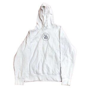 NIKE Hoodie Small Big Logo White